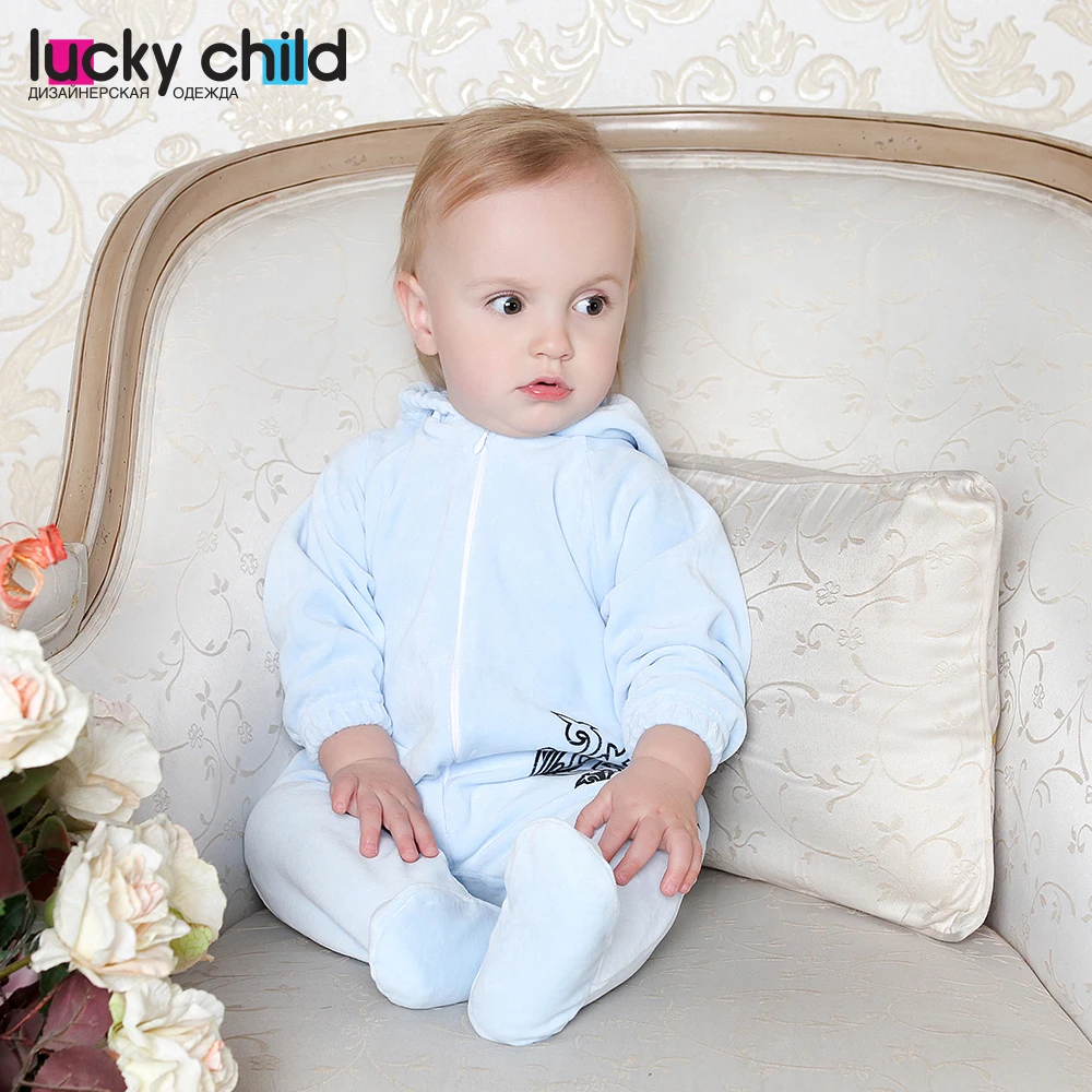 Комбинезон Lucky Child велюровый на подкладке для мальчиков и девочек [сделано в