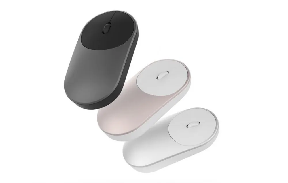 Xiaomi Mini Портативный WiFi 2 4G и Bluetooth двойная беспроводная мышь из алюминиевого сплава