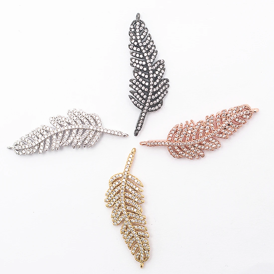 Complete animal charms bracelet jewelry connector accessories for diy bracelet making copper zircon micro pave cz wholesale