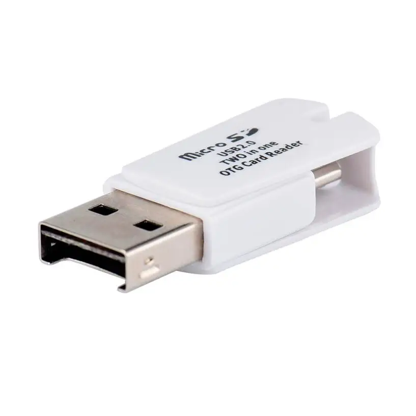 Горячая продажа считыватель смарт карт высокоскоростной Мини OTG USB 2 0 Micro SD TF T Flash