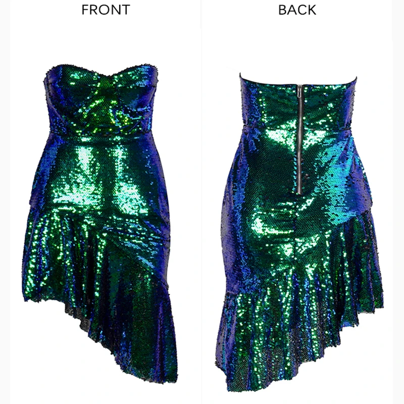 Женское платье с блестками красное зеленое сексуальное мини-платье вырезом
