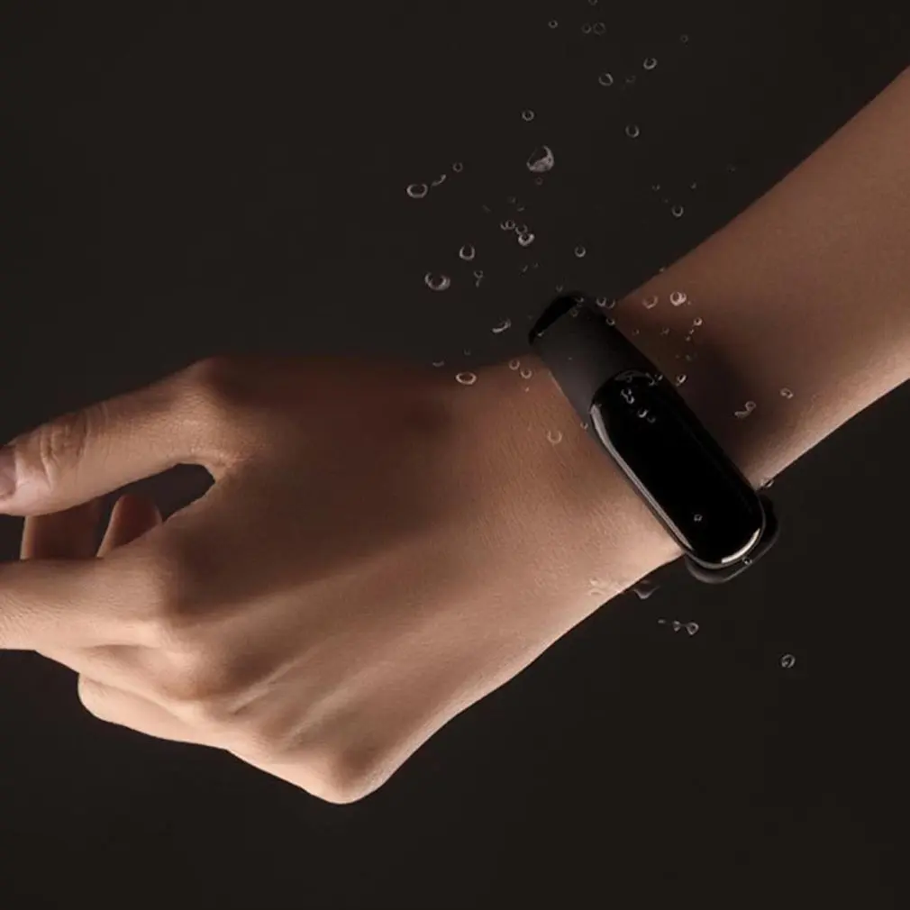 Xiaomi mi Band 3 mi band 3 мгновенное сообщение Смарт-часы АОН ID Водонепроницаемый OLED сенсорный экран для сердечного ритма монитор