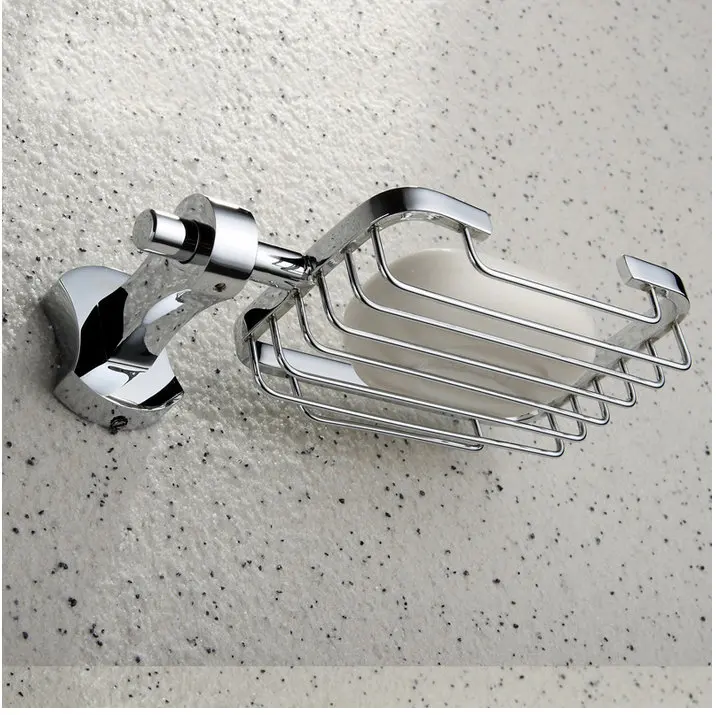 Beelee BL8109C Хромированная мыльница Твердый латунный держатель для мыла настенный |