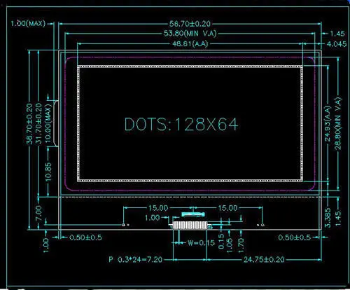 Графический модуль с ЖК-дисплеем 12864 символов 128x64 точек матрица экран подсветкой