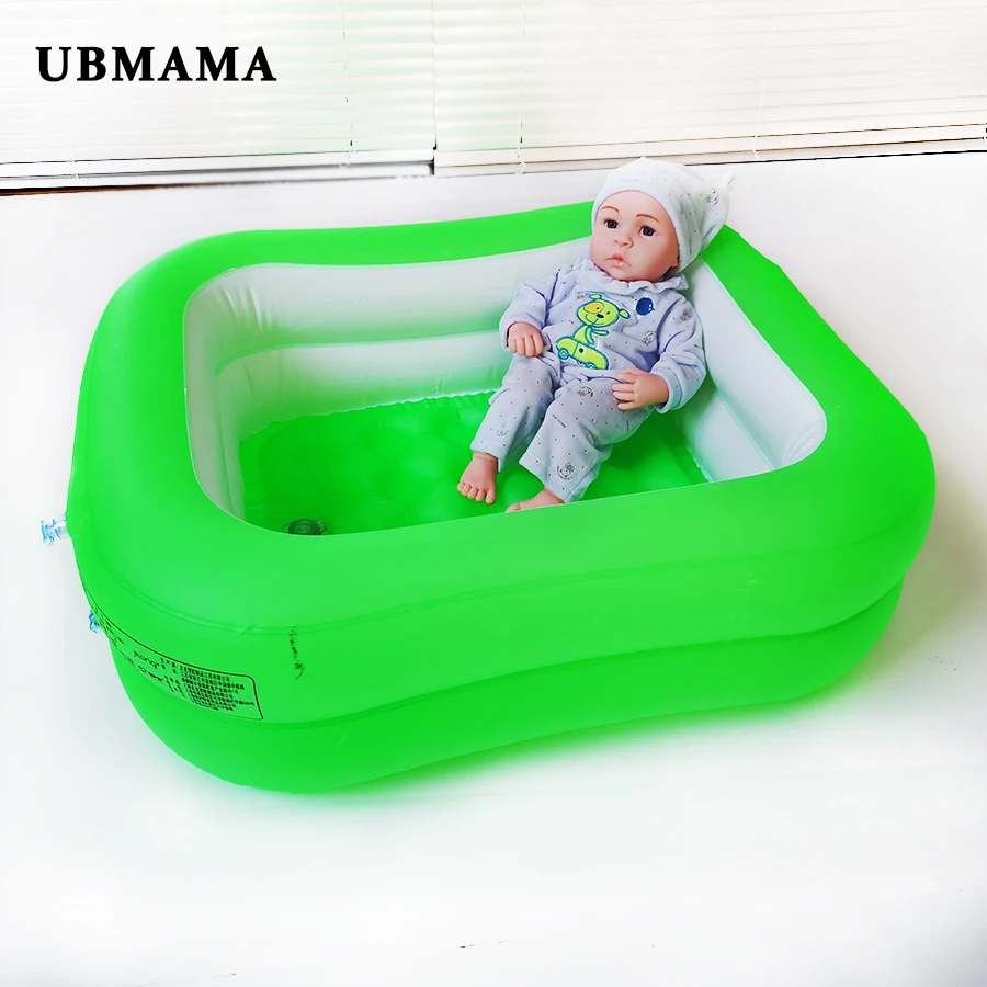 Пластиковая надувная ванна для новорожденных 2 уровня чистый цвет надувной