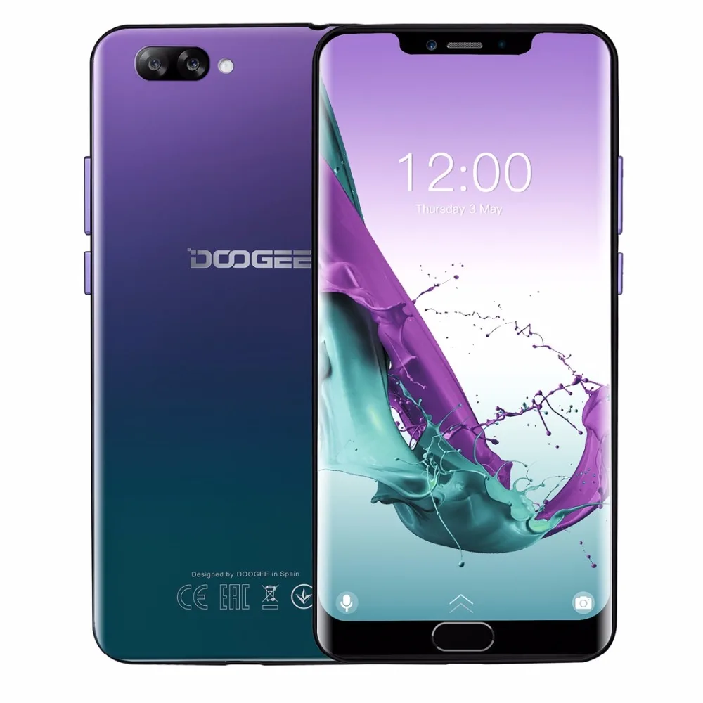 DOOGEE Y7 Plus мобильный телефон 6 18 дюймов 1080*2246 экран MTK6757 Восьмиядерный 2 5 ГГц ГБ ОЗУ 64