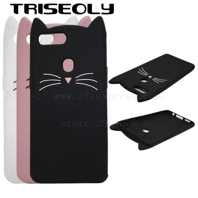 TRISEOLY силиконовый чехол для OPPO R11S 3D мультфильм милый бородатый Кот Plus R11S/R11S
