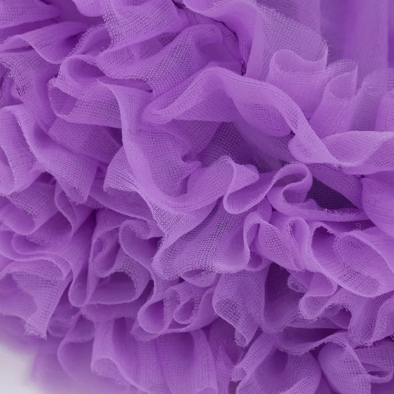 Кружевное платье-пачка хлопковое Летнее Детское балетное платье с рюшами