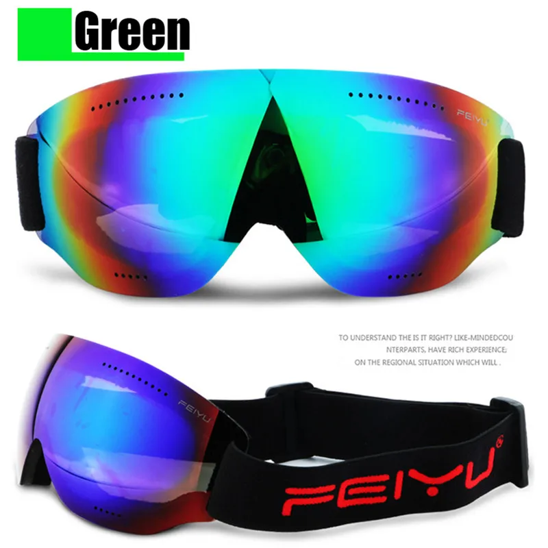Kids Adult Ski Goggles Snowboard Anti-fog Gafas Motocross men/women Sport Snow Skating | Спорт и развлечения