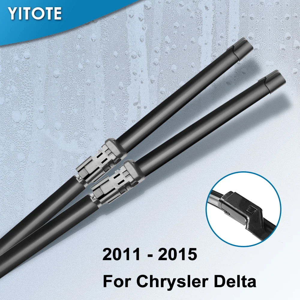 

YITOTE Windscreen Wiper Blades for Chrysler Delta Fit Push Button Arms 2011 2012 2013 2014 2015
