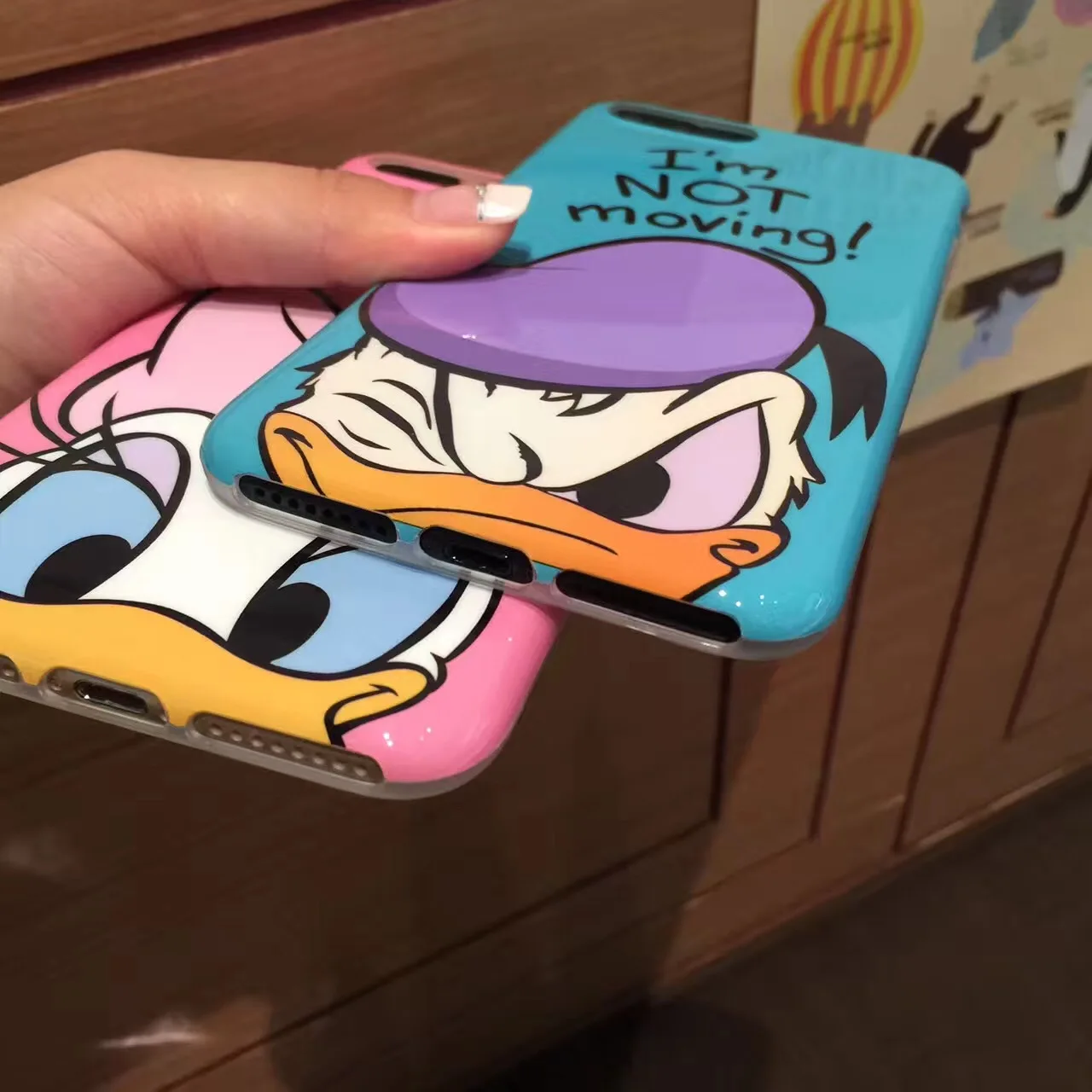 Новый мультфильм Винни Дональд Дак мягкая IMD чехол для iPhone 6 6s 7 Plus Микки и Минни