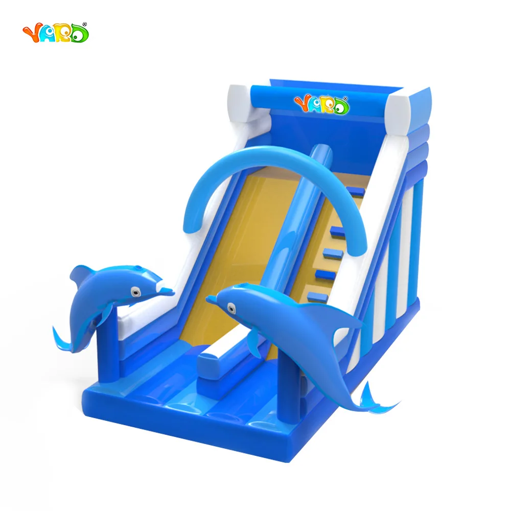 

Cheap Funny Dolphin Small Inflatable PVC Slide for Kids