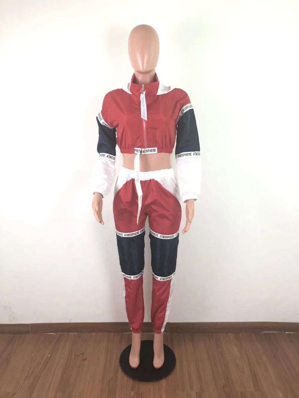 Модный спортивный женский спортивный костюм с капюшоном, короткие куртки с буквенным принтом, длинные штаны, костюмы, комплект из двух предметов, наряд GLA3068