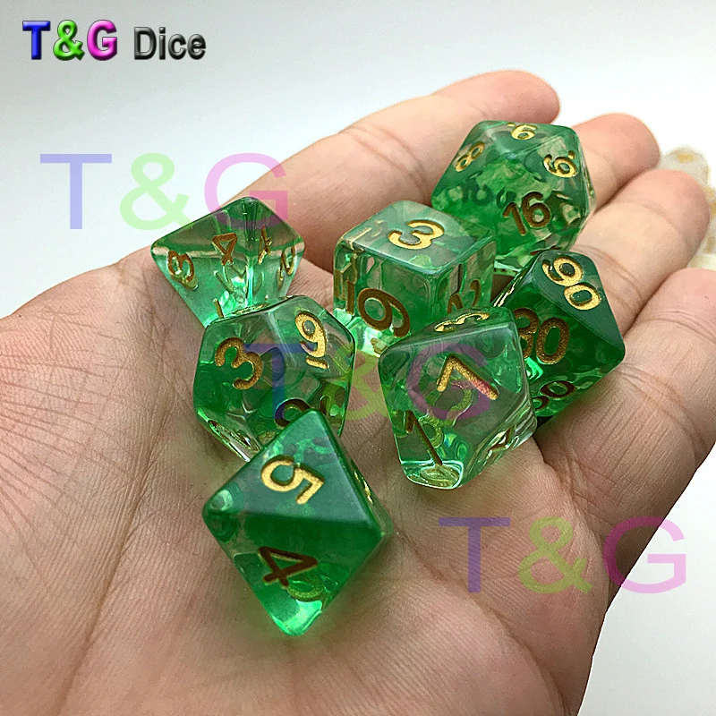 Фирменная Новинка кости полиэдральный Туманность 7 шт./компл. для D& d игровой и сумка ролевые игры подарок игрушки d4 d6 d8 d10 d12 d20