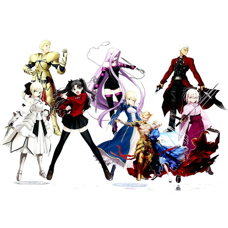 Аниме игрушка Fate Stay Night двусторонняя пластиковая фигурка высококачественная