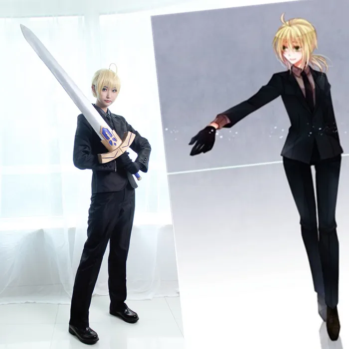 Аниме Хэллоуин вечерние аниме Fate stay night cos сабля Arturia Пендрагон унисекс ежедневный