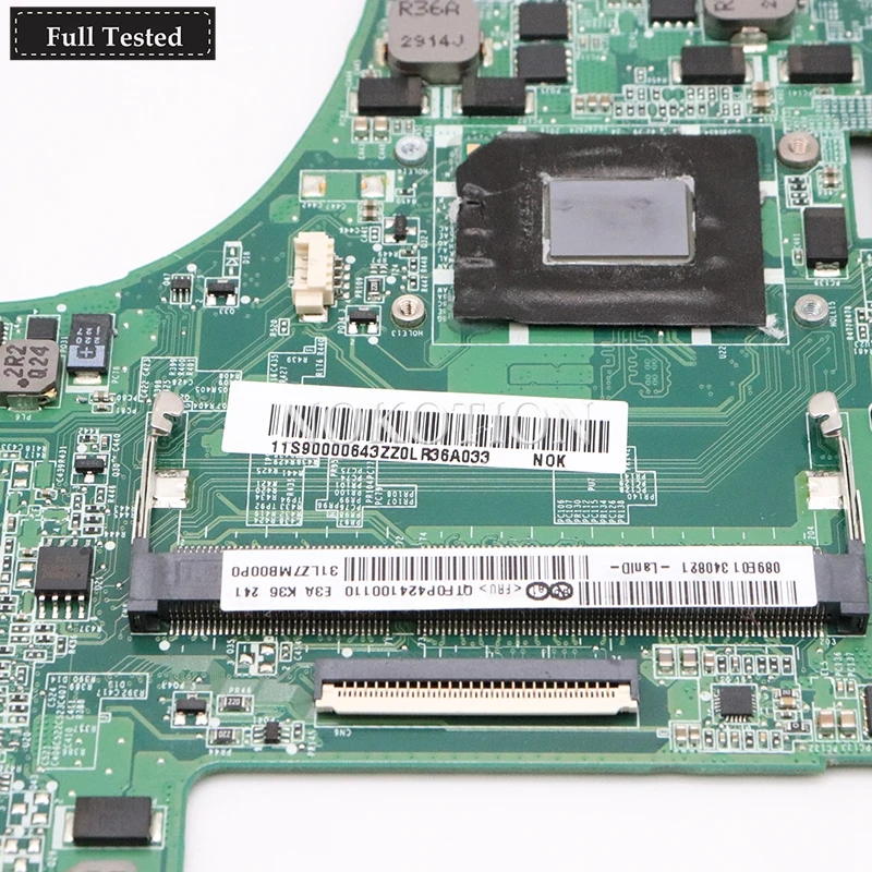 NOKOTION DA0LZ7MB8E0 11S90000643 основная плата для lenovo U310 Материнская плата ноутбука I3-2365M Процессор DDR3 протестированы