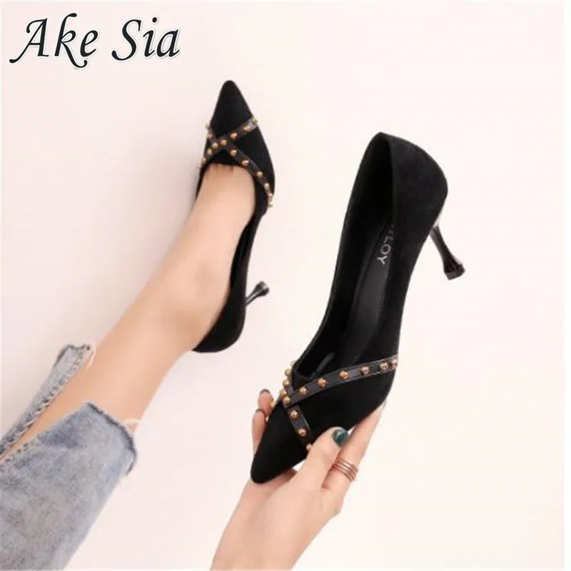 Новинка лета 2020 пикантные сандалии с острым носком на высоком каблуке женские