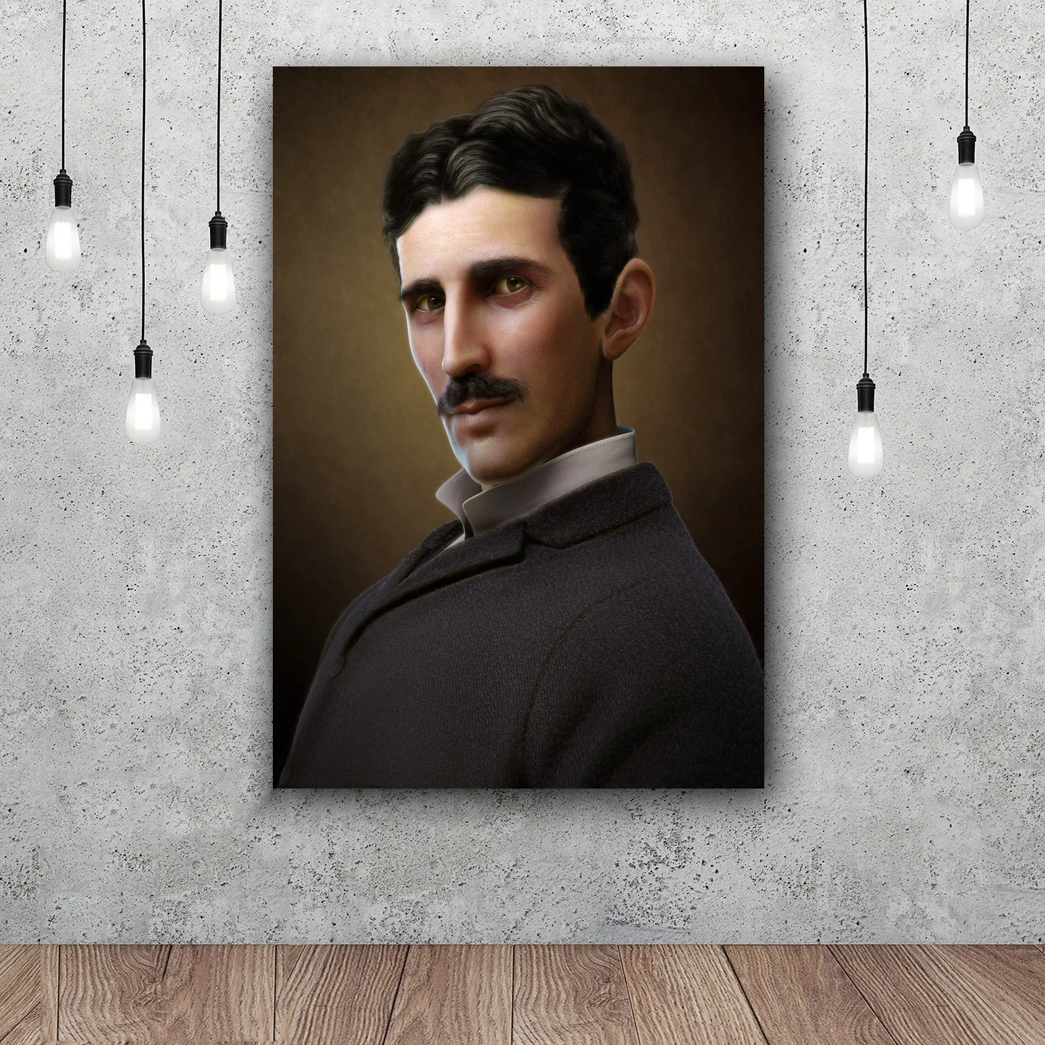 Настенный плакат Nikola Tesla декор шелковые принты постеры для гостиной | Дом и сад