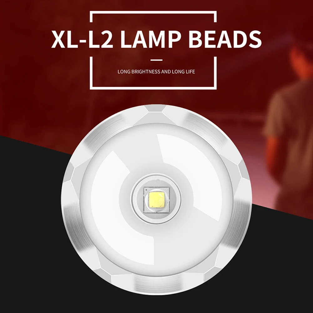 BORUIT B22 Перезаряжаемые масштабируемой XM-L2 2* XPE Белый светодиодный зум фары Micro USB фар налобный фонарь 18650 батареи PCB
