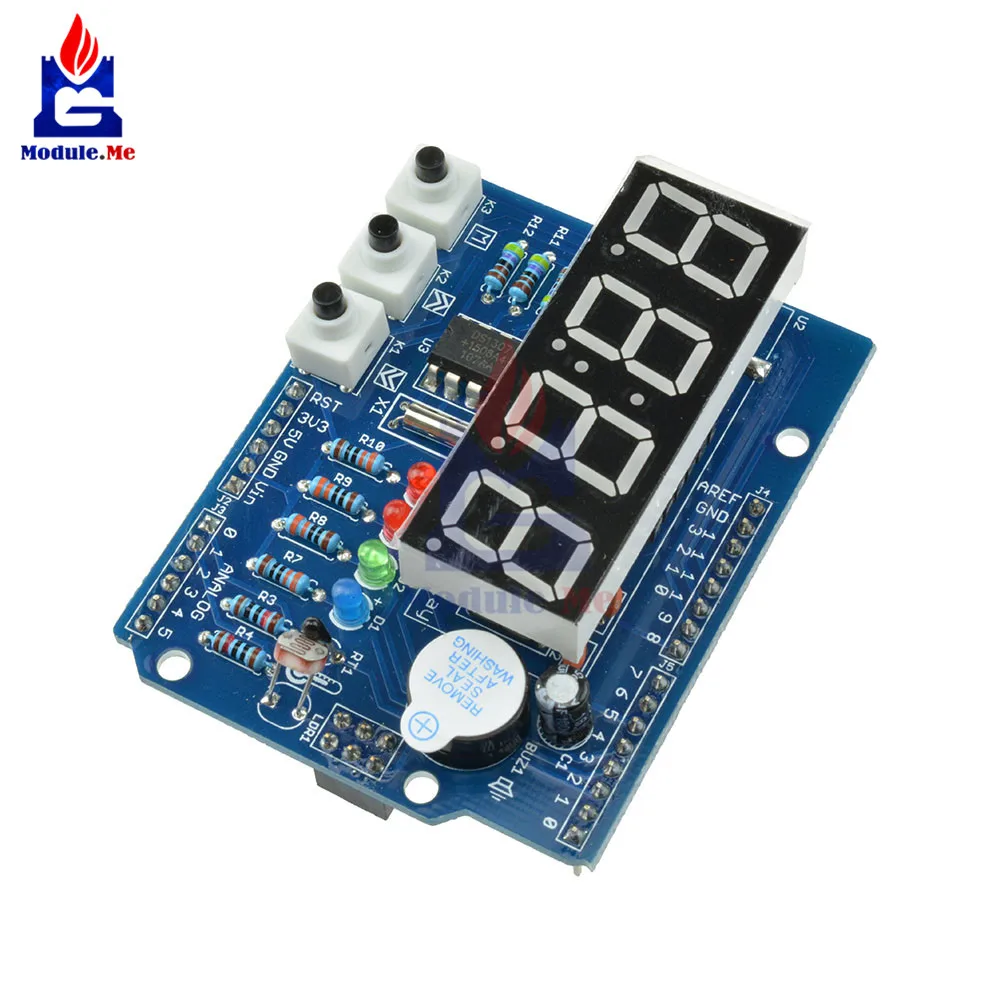 RTC TM1636 DS1307 часы в режиме реального времени щит цифровой ламповый модуль тепловой для Arduio Uno Diy Kit электронный модуль платы блока программного управления