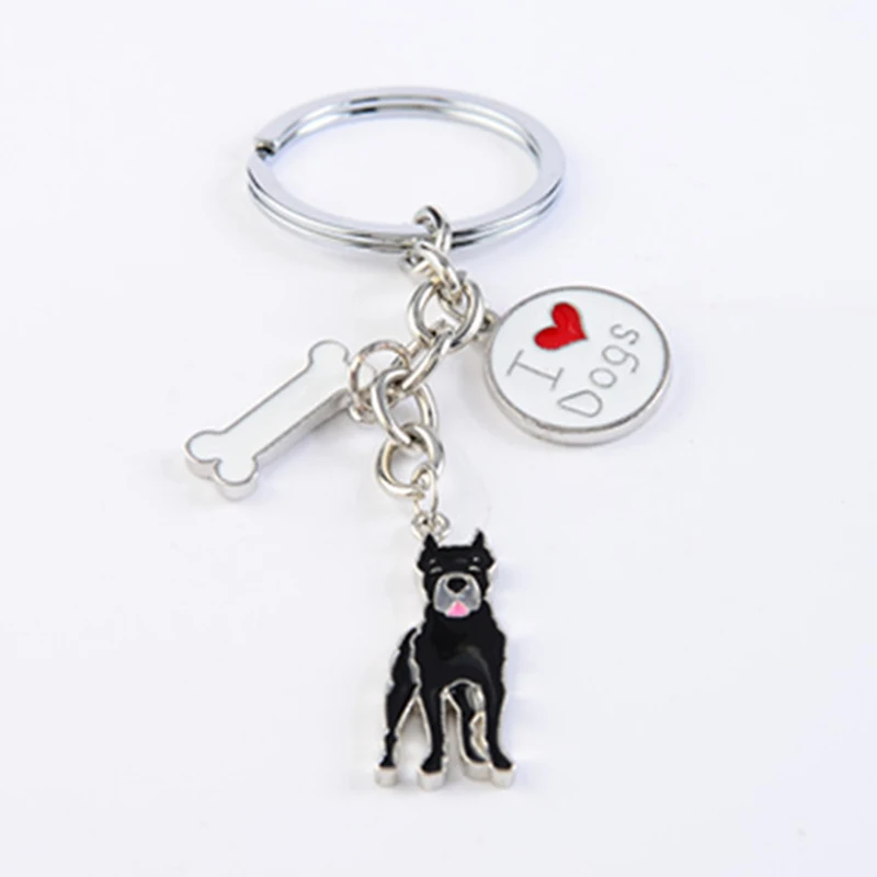 Cane Corso Cane Corso dog брелки для мужчин и женщин Серебряный цвет металлическая подвеска для собаки из сплава сумка Шарм автомобильный брелок держатель брелок - Цвет: Cane Corso