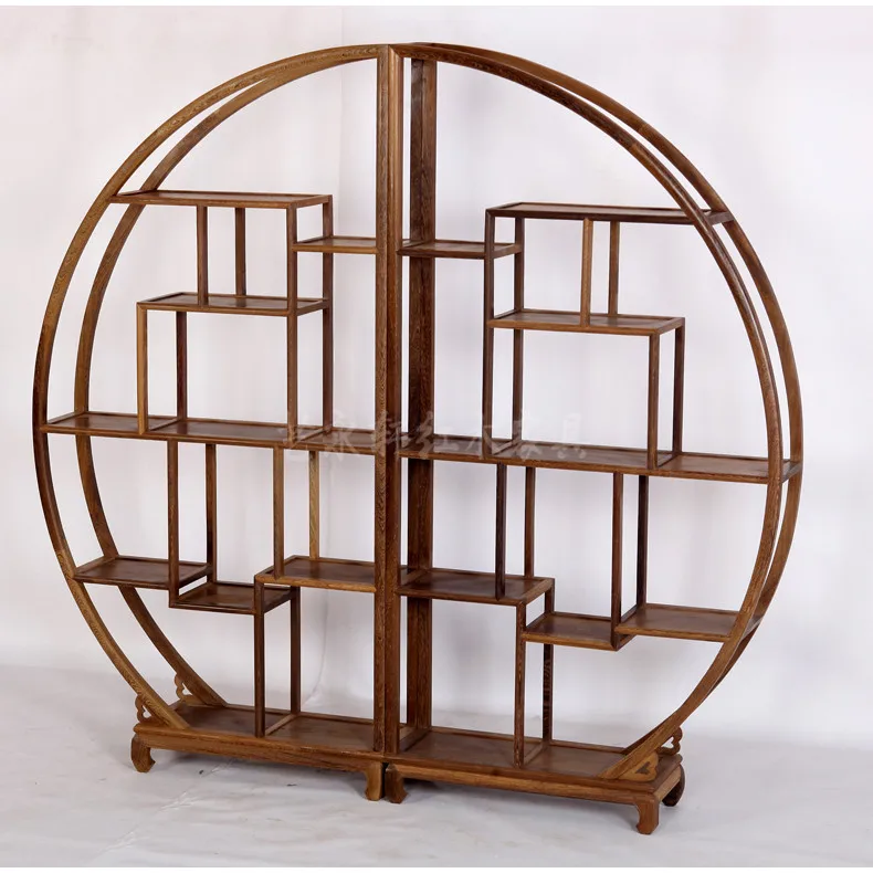 Meuble rangement гостиная 2019 деревянная мебель шкаф витрина потертый шик armoire de Curio полки