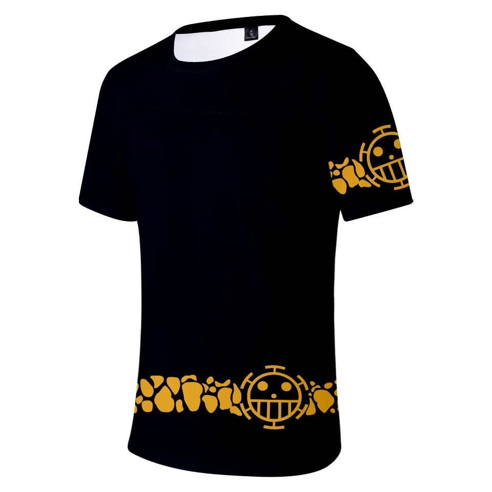 One Piece T-shirt 3D Funny Tshirt Anime Popular Summer Men Cool Short Sleeve Print Cartoon Tee | Мужская одежда