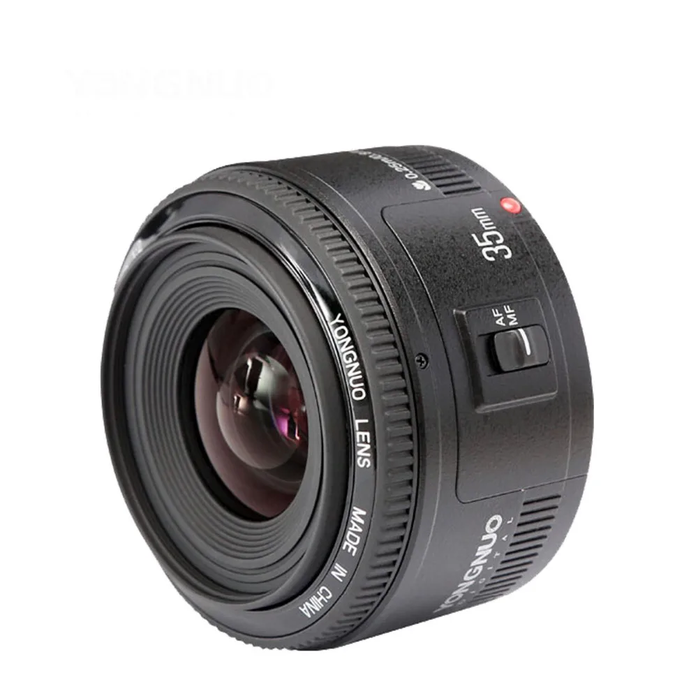 100% оригинальный беспроводной триггер вспышки Yongnuo 35 мм объектив YN35mm F2