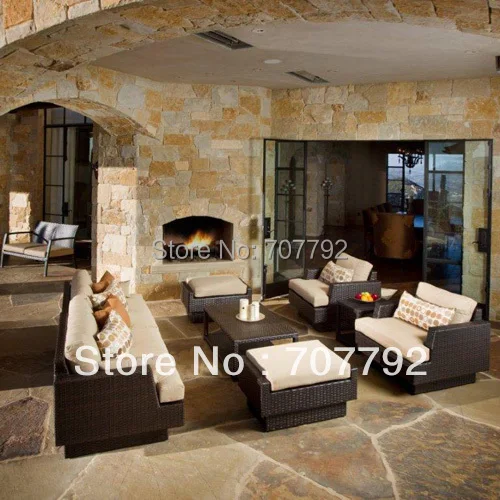 Новый дизайн открытый патио плетеная глубокая мебель для сидений|patio designs|outdoor