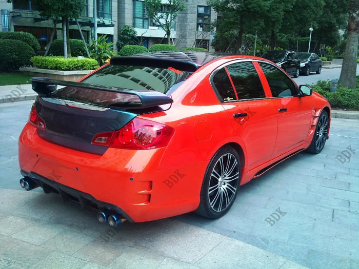 Задний спойлер из углеродного волокна для Infiniti G35 G37 4 двери GTR R35 2007 2010|rear wing|carbon fiber