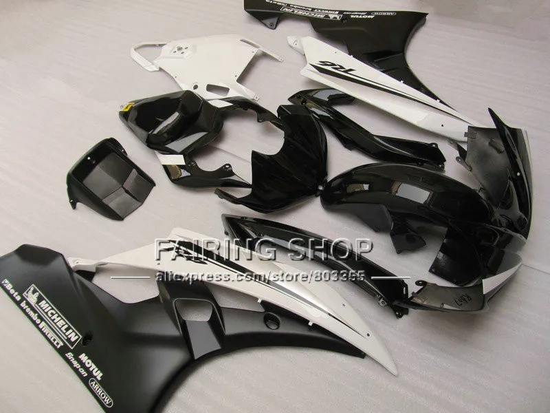 Комплекты обтекателей для мотоциклов West черно белые на заказ YAMAHA YZFR6 2006 2007