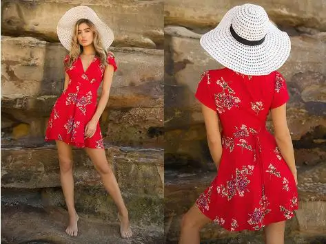 2018 новое летнее женское платье с принтом Летняя короткая юбка|Женские платья| |