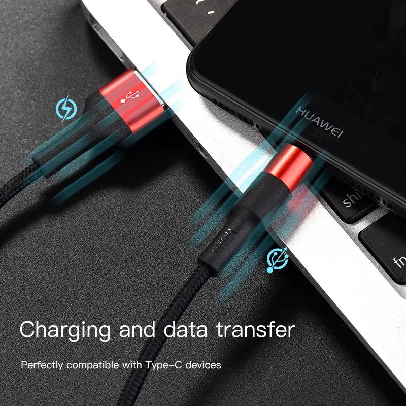 HOCO USB C кабель для Samsung S9 S8 2A Type быстрой зарядки Xiaomi Mi 8 A1 Huawei Синхронизация данных USBC