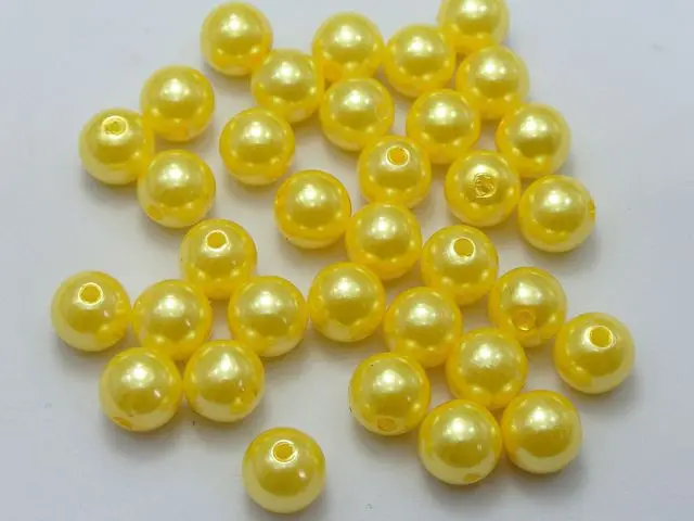 100 шт. круглые бусины жемчуг 10 мм | Украшения и аксессуары