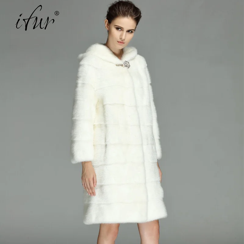 2021 бренд класса люкс для женщин натуральная норковая Меховая куртка длинная