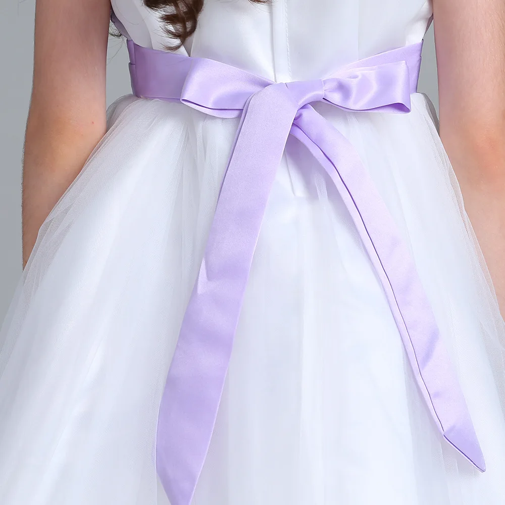 Платье принцессы с цветочным узором для девочек детская одежда праздничные