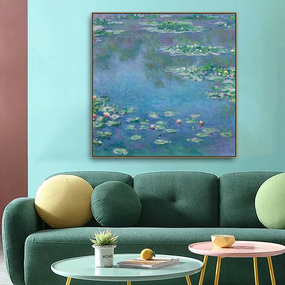 Принты водяной лилии от Monet знаменитая картина маслом декоративные картины