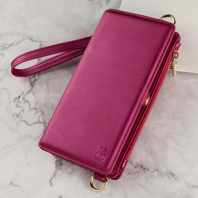 Розовый Musubo, роскошный кожаный чехол для samsung Galaxy Note 9, Fundas, чехол для S9 Plus S8+, модный кошелек для девочек, сумка для телефона, чехол s Coque Capa - Цвет: Розовый