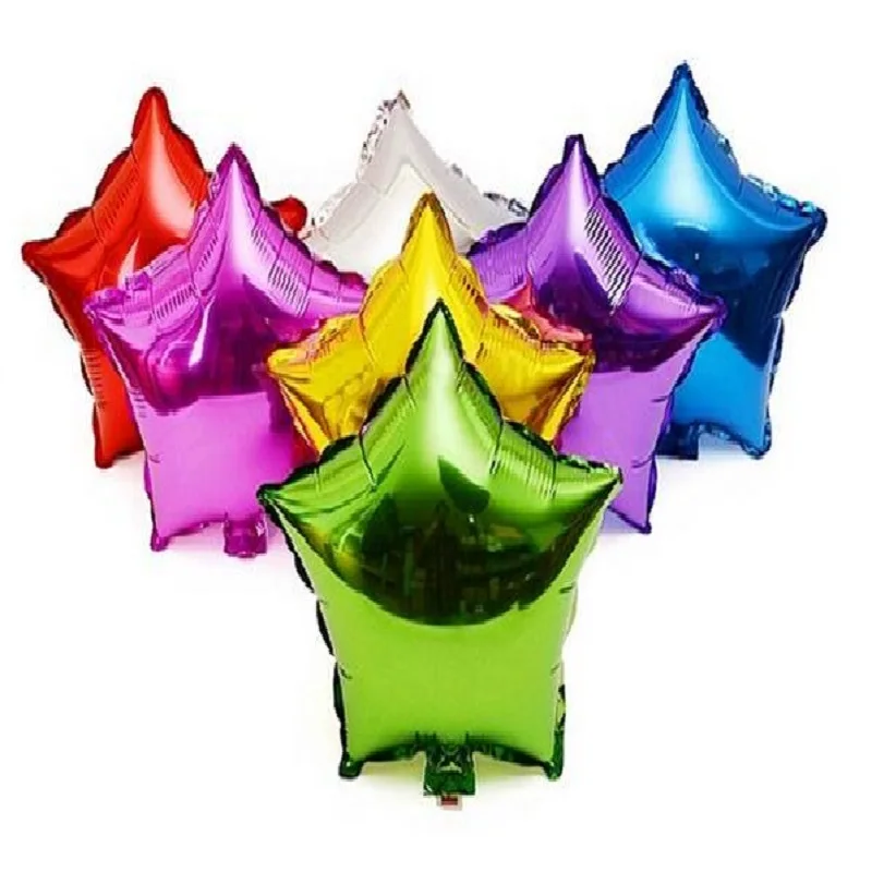 

2pcs Five Pointed Star Shape Foil Balloons Christmas Helium Inflatable Wedding Happy Birthday Party Decoration Balloon Supplies
