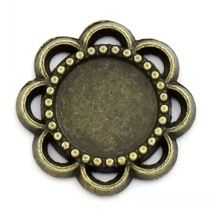 DoreenBeads Φ Цветочная форма оформления (подходит для диаметра 8 мм) 14x14 мм 100 шт.|jewelry