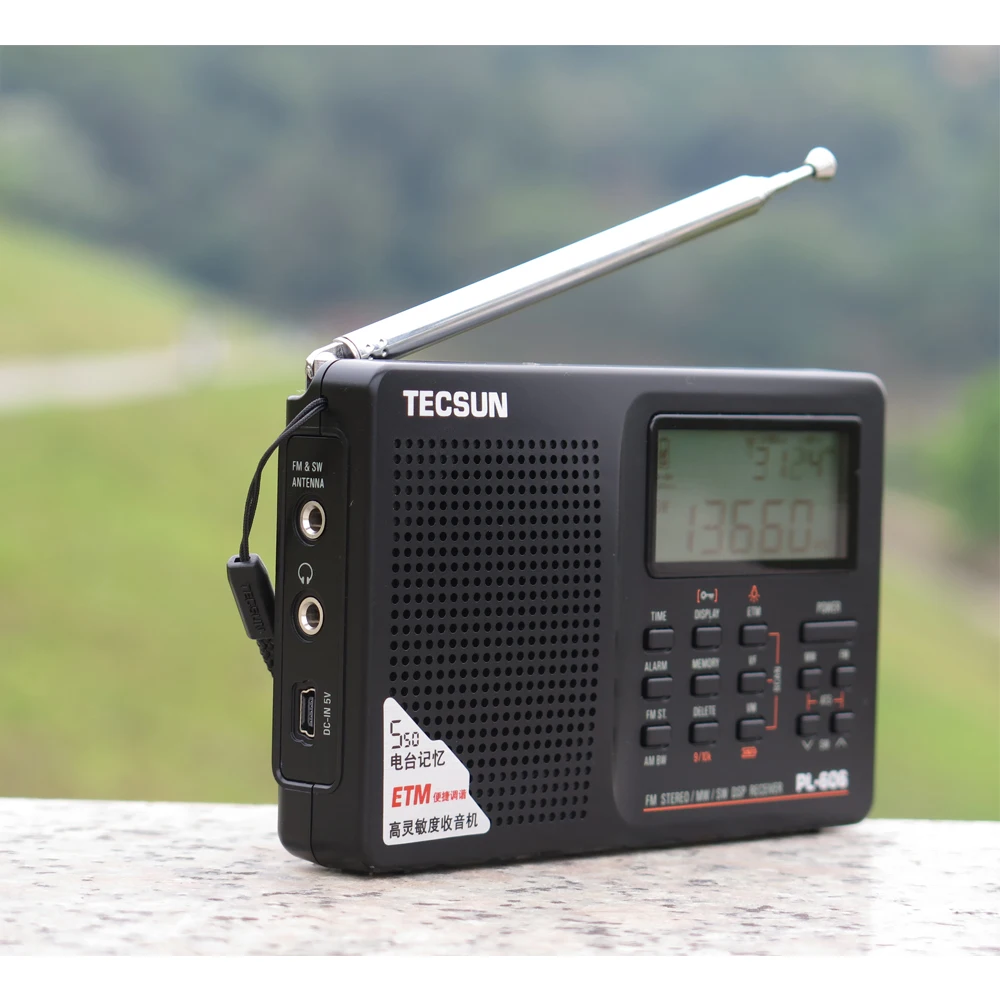 Tecsun PL-606 цифровой PLL портативный радио FM стерео/LW/SW/MW приемник DSP Интернет Радио FM: 64-108 МГц/LW: 153-513 кГц радио