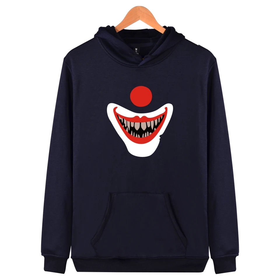 LUCKYFRIDAYF 2017 Pennywise спортивный костюм Свободная Толстовка с капюшоном черный ужас