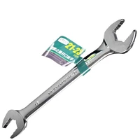 laoa cr v open end wrench double head wrench anti slip dual use spanner for electrical appliances repairing