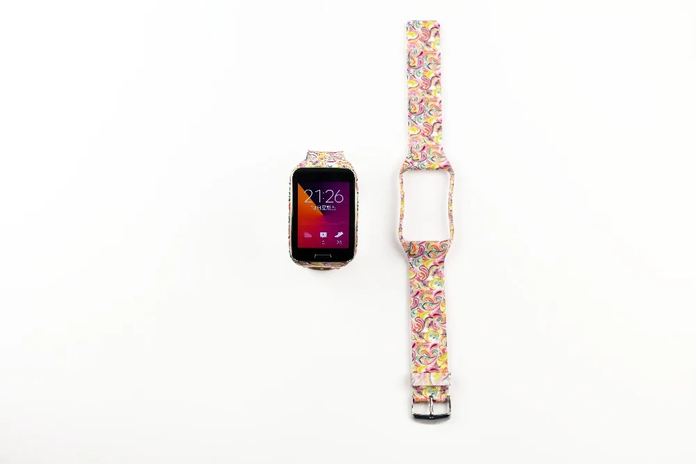 Odog цветной ТПУ ремешок для часов Ремешок для samsung Galaxy gear S R750 часы Браслет Смарт Ремешки для наручных часов SM-R750