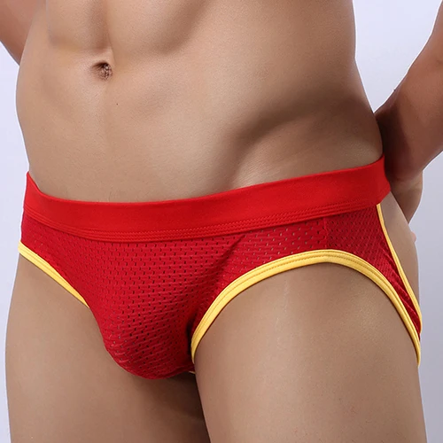 Мужское сексуальное Сетчатое нижнее белье с низкой талией Jock |