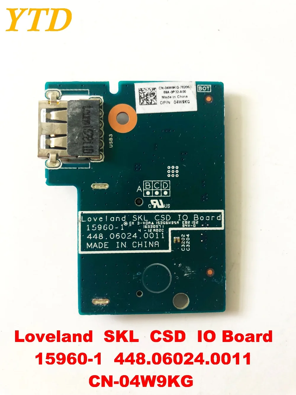 

Оригинальная USB-плата для DELL loлвп CSD IO board 15960-1 448.06024.0011 CN-04W9KG протестирована хорошая бесплатная доставка