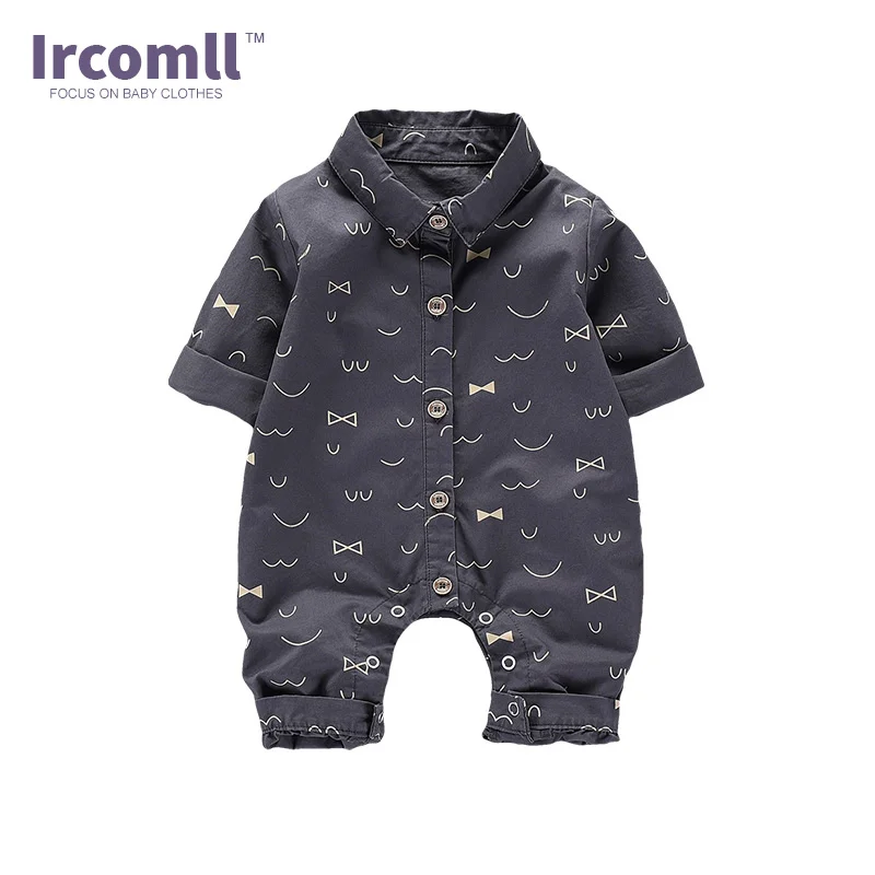 2019 новорожденный Детский комбинезон с длинным рукавом облегающий костюм 100%