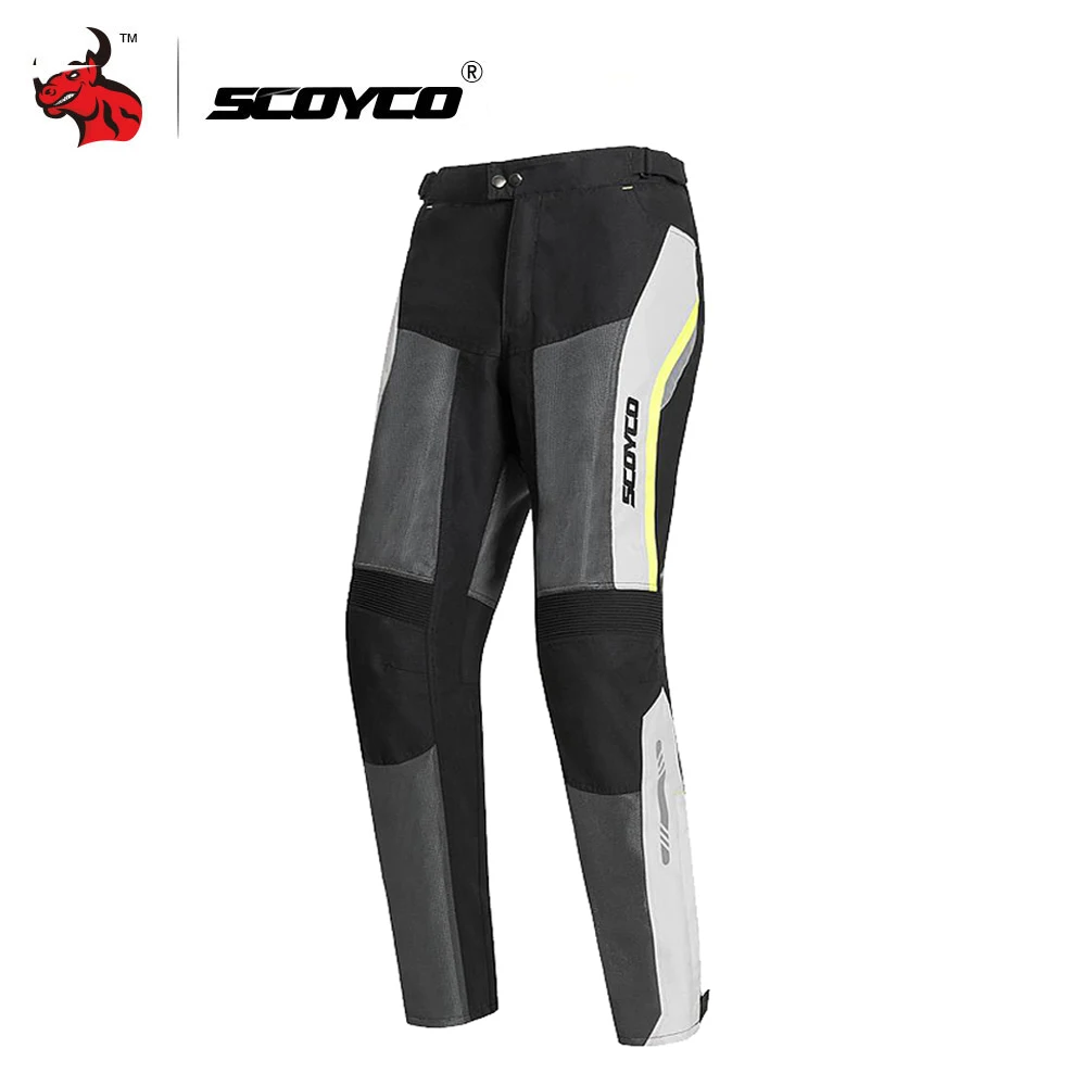yellow pants SCOYCO мотоциклетная куртка летняя сетчатая мотоциклетная куртка Защитное снаряжение Светоотражающая мотоциклетная защита Броня мужская куртка для мотокросса - Цвет: yellow pants