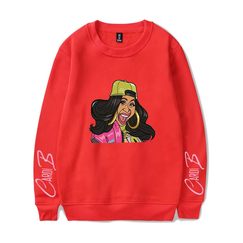 Cardi B принт модная популярная базовая крутая повседневная одежда kpop толстовки для